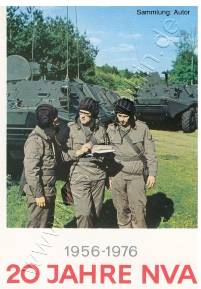 Ansichtskarte 20 Jahre NVA Panzer